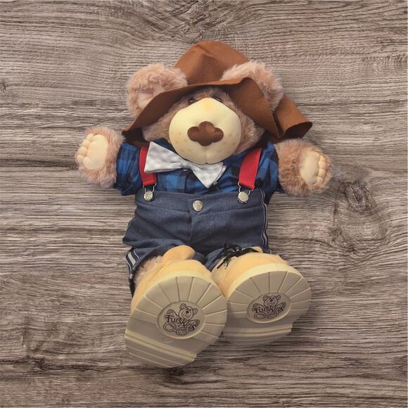 Signed '84 Furskins Bear Xavier Roberts Farmer Outfit Cabbage Patch Creator READ - Picture 3 of 16